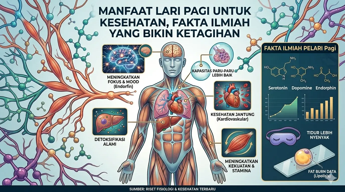 Manfaat Lari Pagi untuk Kesehatan, Fakta Ilmiah yang Bikin Ketagihan