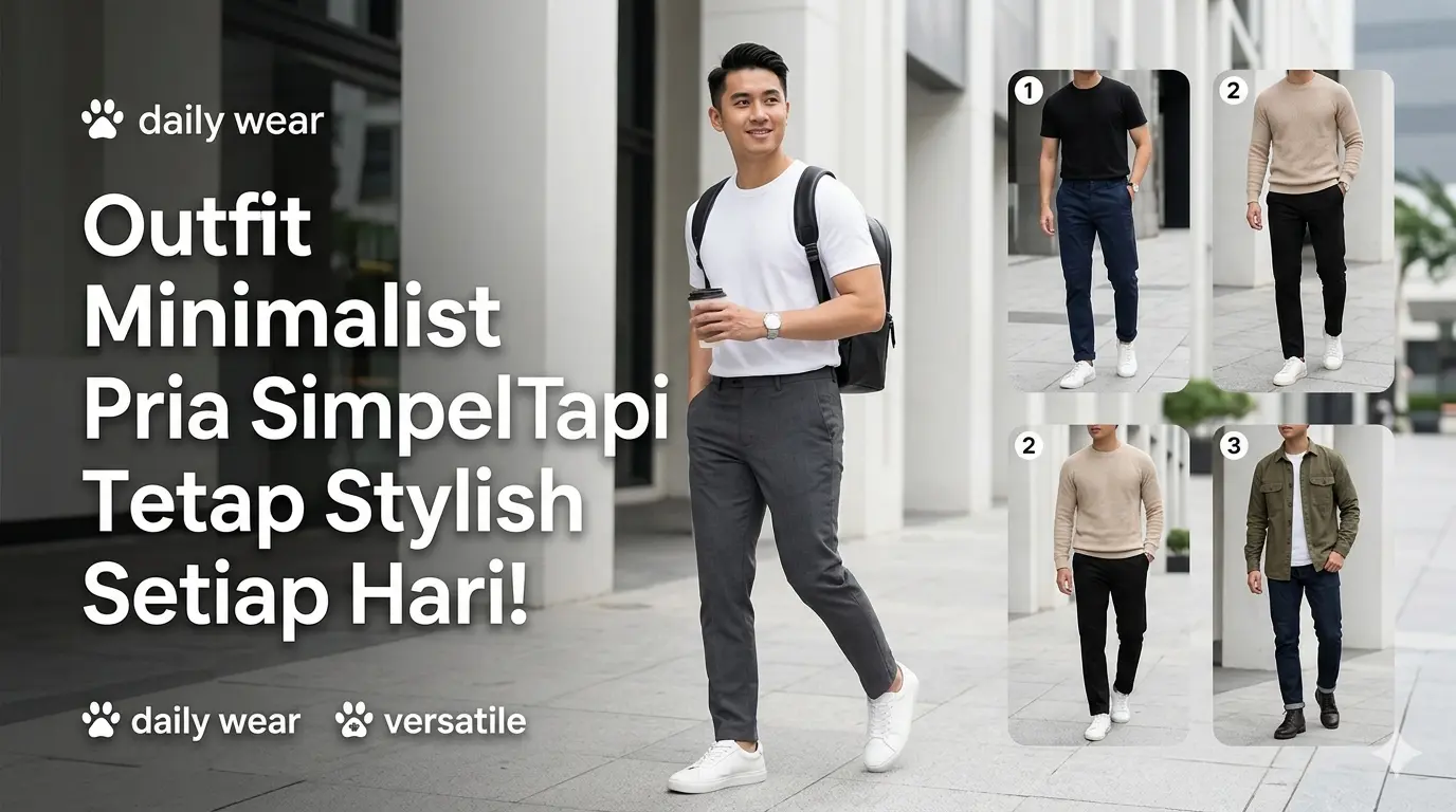 Outfit Minimalist Pria Simpel Tapi Tetap Stylish Setiap Hari!