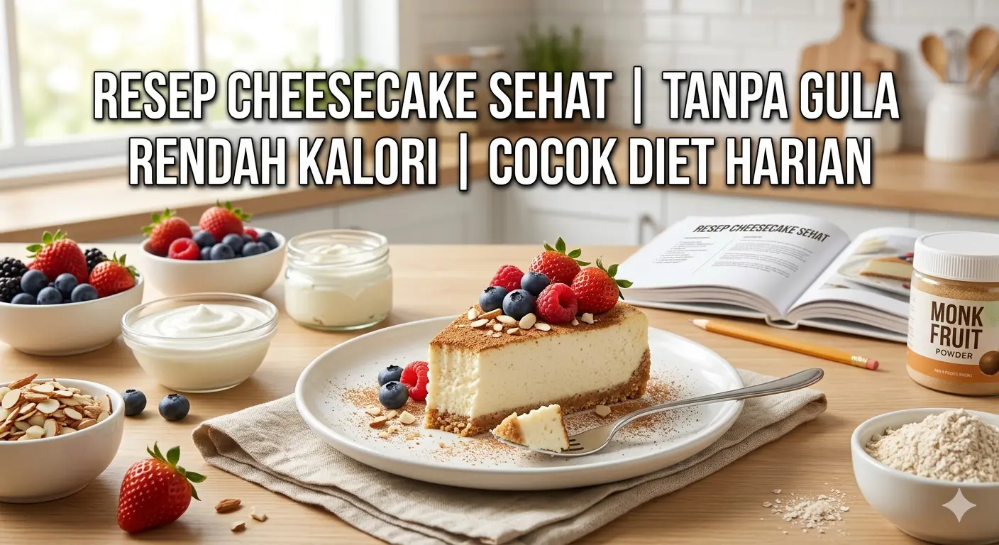 Resep Cheesecake Sehat Tanpa Gula Rendah Kalori Cocok Diet Harian