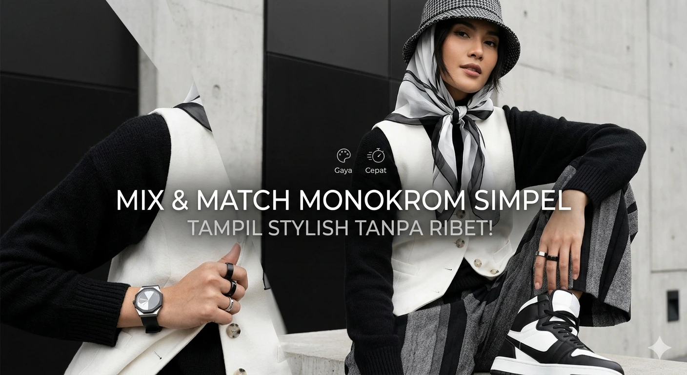 Mix and Match Outfit Monokrom Simpel, Tampil Stylish Tanpa Ribet!