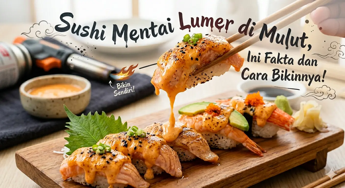 Sushi Mentai Lumer di Mulut, Ini Fakta dan Cara Bikinnya!