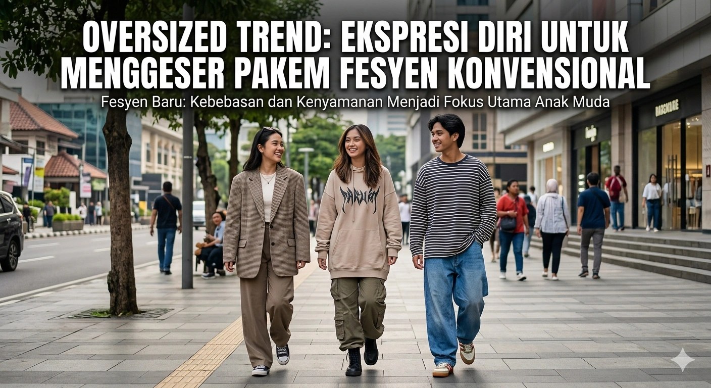Oversized Trend: Ekspresi Diri Untuk Menggeser Pakem Fesyen Konvensional