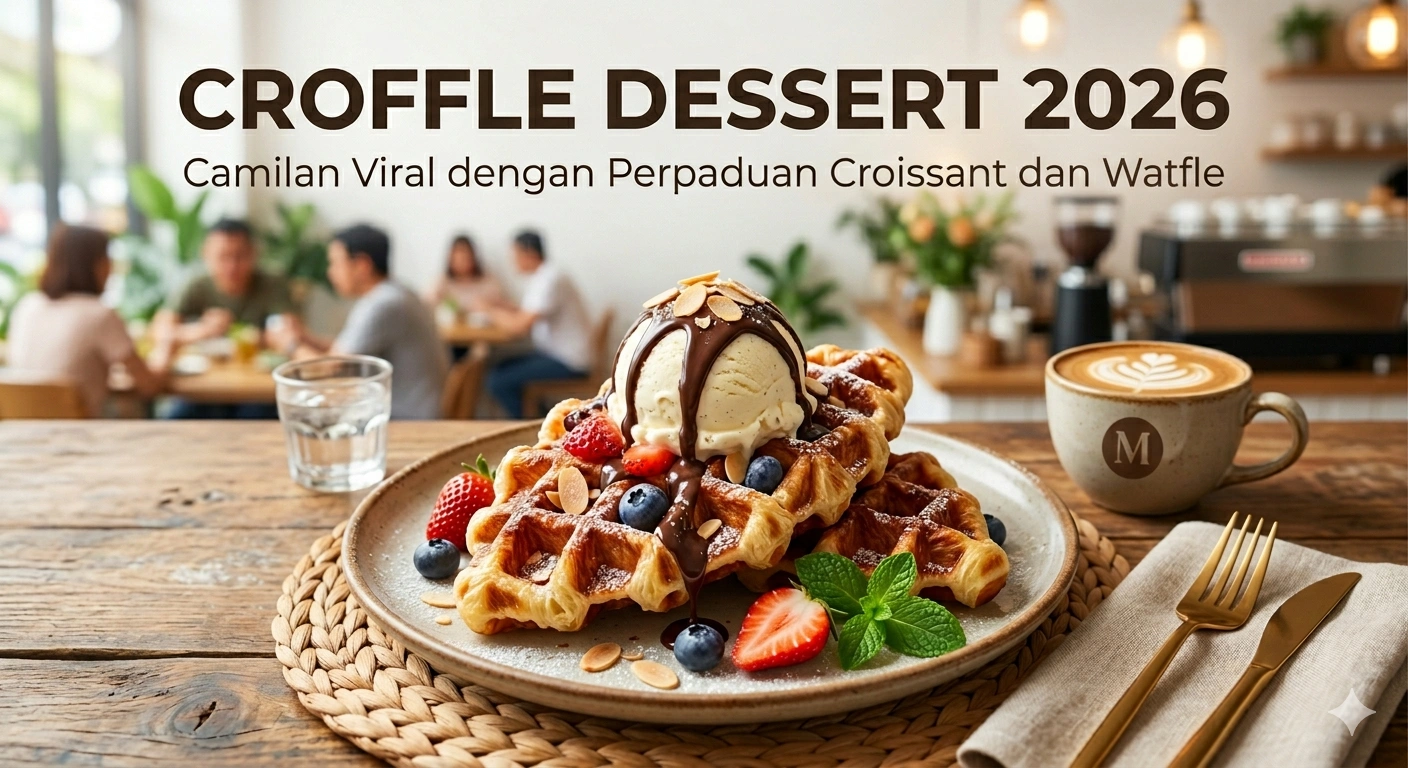 Croffle Dessert 2026: Camilan Viral dengan Perpaduan Croissant dan Waffle