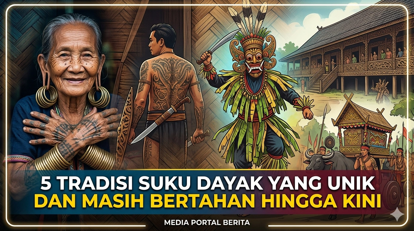 5 Tradisi Suku Dayak yang Unik dan Masih Bertahan Hingga Kini