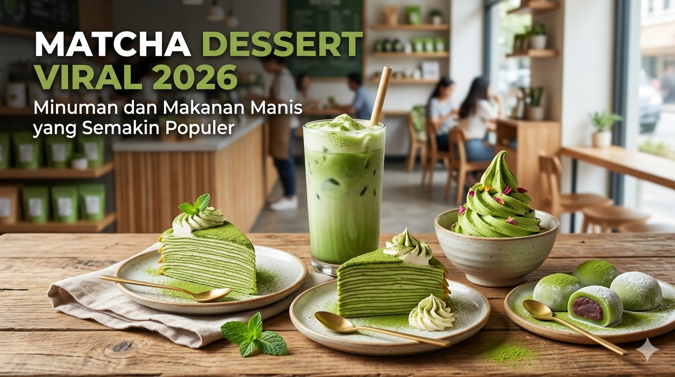 Matcha Dessert Viral 2026: Minuman dan Makanan Manis yang Semakin Populer