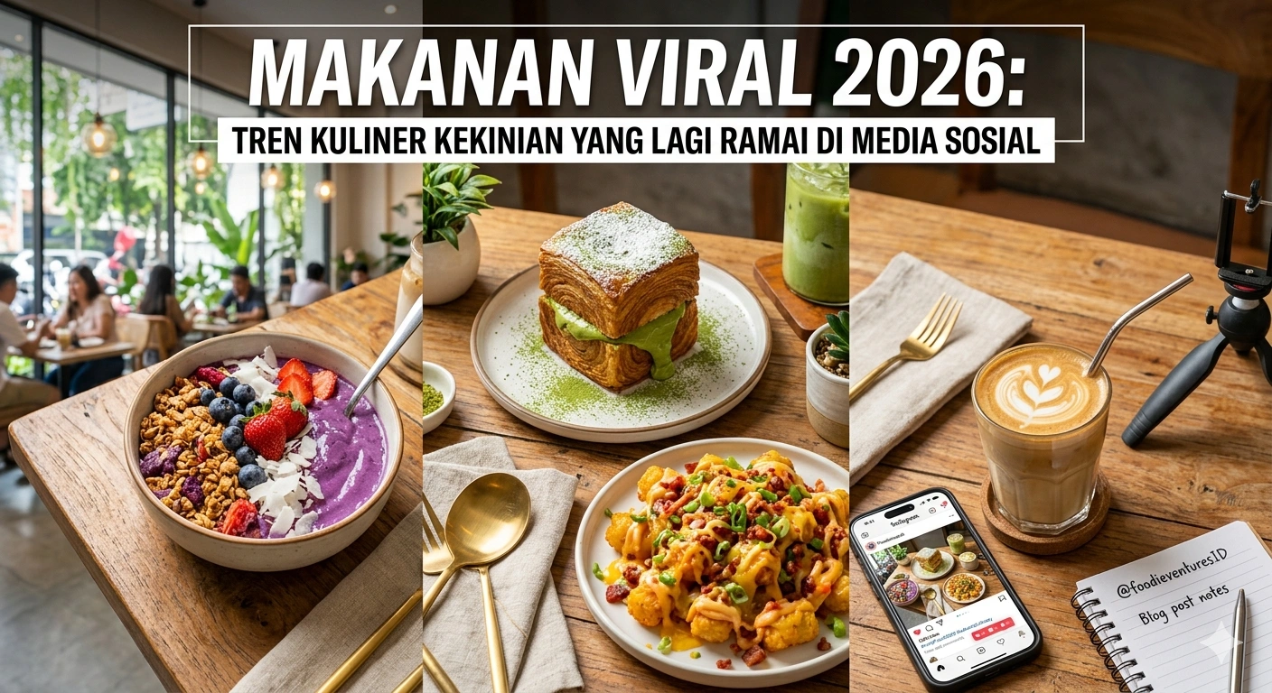Makanan Viral 2026: Tren Kuliner Kekinian yang Lagi Ramai di Media Sosial